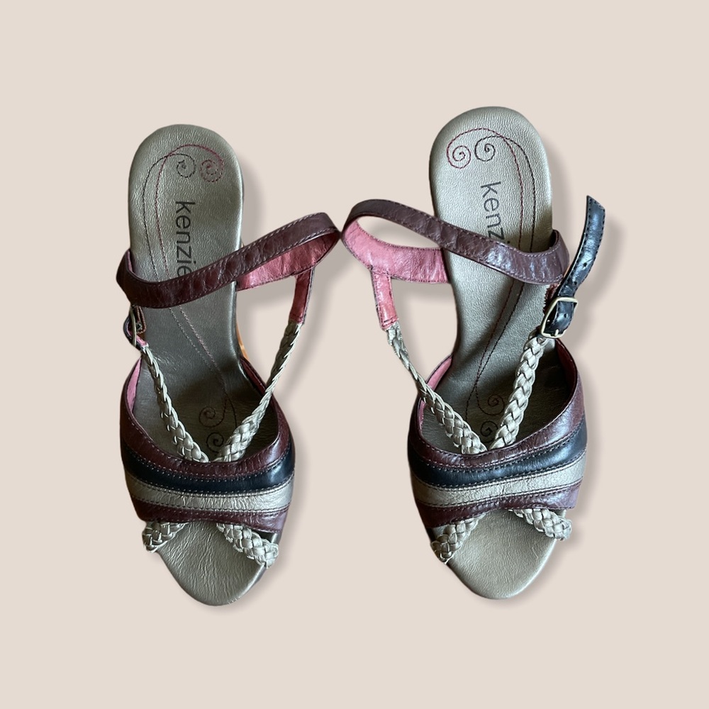 Kenzie Women’s Emelia Wedges 6.5 Ankle Strap